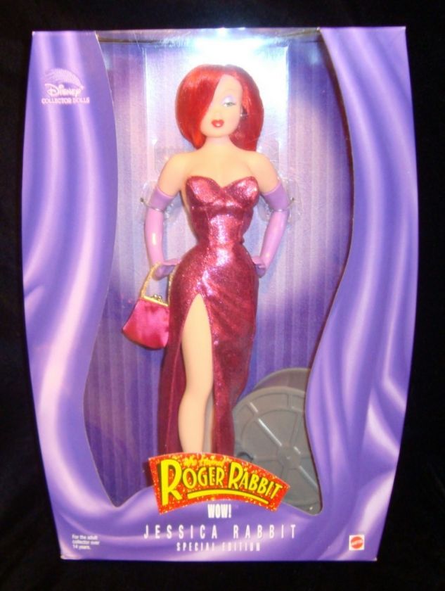 DISNEY COLLECTOR DOLLS JESSICA RABBIT 1999 MATTEL COOL  