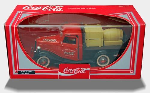 Solido COCA COLA 1936 Die Cast FORD PLATEAU 9 3/4 / 118 Scale  