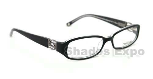 NEW BEBE EYEGLASSES BB 5001 BLACK JET ACADEMIC AUTH  