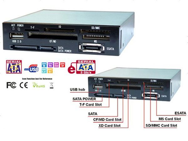 inch All in One Multi Function Internal Card Reader  