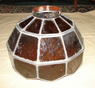 Vintage Glass & Stained Glass Pool Table Light Shade/Globe  