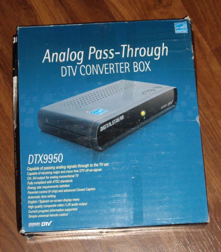 Digital Stream Analog Pass through DTV Converter Box  