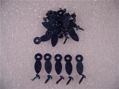 20 GLITTER PHOTO ANCHORS and 20 BRADS   DARK BLUE   