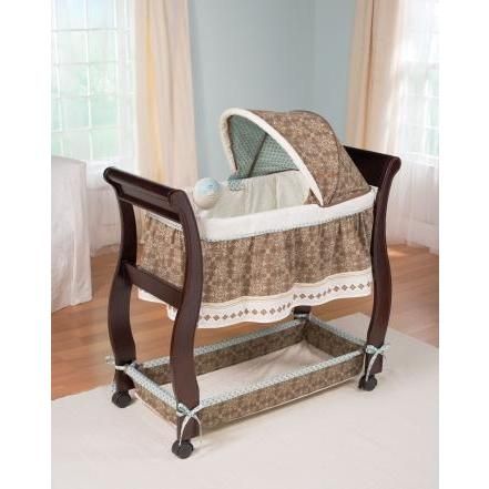 Carters Animal Parade Classic Comfort Wood Bassinet   Color Brown 