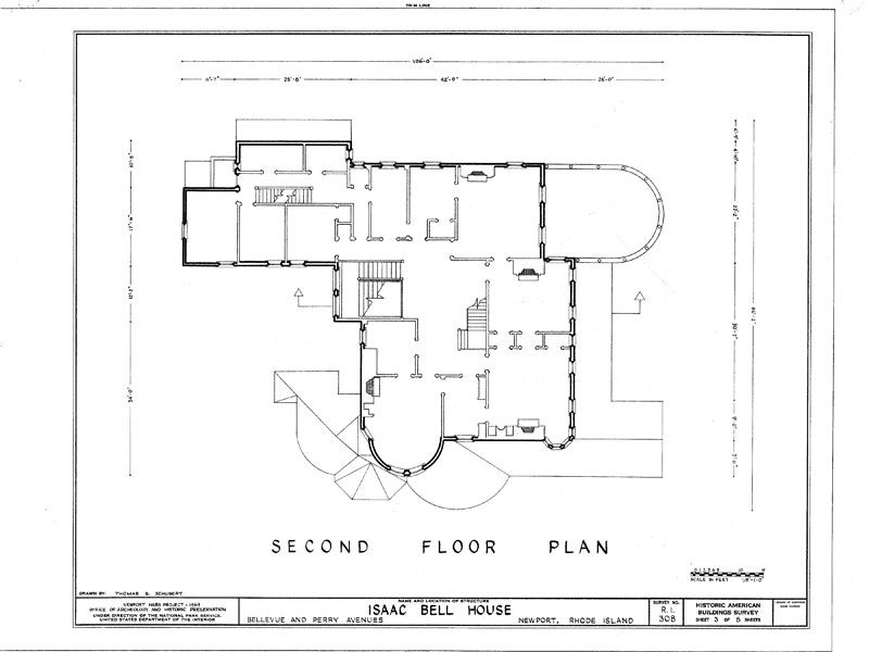 Queen Anne   Shingle Style house blueprints, Historic Rhode Island 