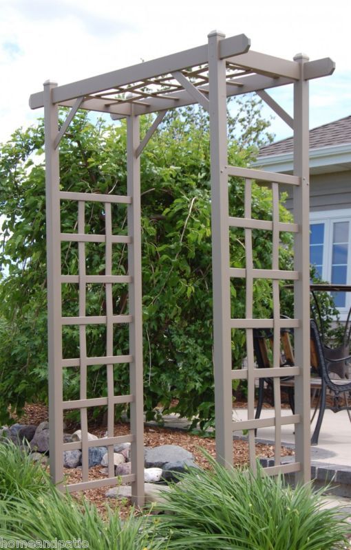 Elmwood Mocha PVC Garden Wedding Arbor 20 Yr Warr  