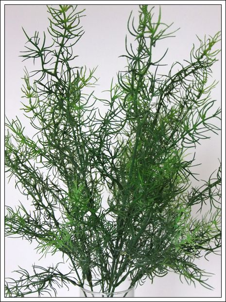 ARTIFICIAL FLOWERS PLASTIC ASPARAGUS BUSH 55 CM FOLIAGE OUTDOOR  