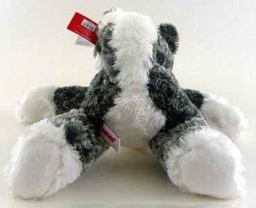 Aurora 12 Plush Gray Husky Dog Stuffed Animal Toy NEW  