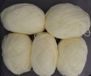 Bernat Baby Sport Mill End Yarn, Color  BABY YELLOW, 3 Ply, One Pound 