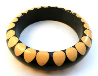   Bakelite Gumdrop / Random Dot & Bowtie & Stripe Bangle BRACELETS