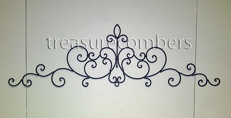 60 Tuscan WROUGHT IRON Scroll WALL GRILLE Swag Grill  