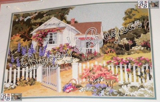 Bucilla “COTTAGE GARDEN” Needlepoint Kit – Erin Dertner  