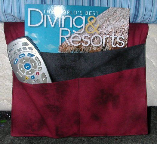 Fabric Chair Tv Remote Control Holder Organizer Caddy  