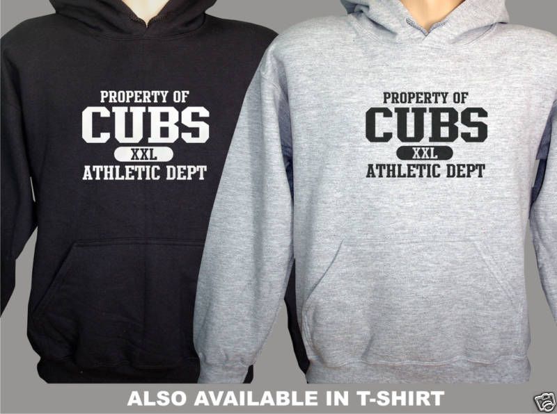 Chicago Cubs Hooded Sweatshirt Property of Athletic  