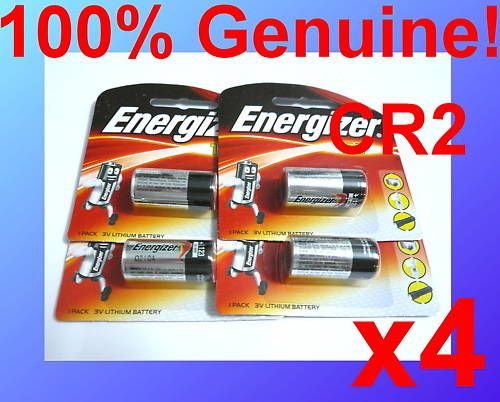 Energizer Lithium CR2 3V EL battery Exp Date 2018 x4  