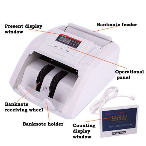 NEW ELECTRONIC BILL COUNTER CASH CURRENCY MONEY BANKNOTE COUNTERFEIT 