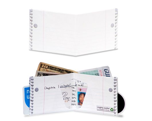 Dynomighty 3 Ring Binder Bifold MIGHTY WALLET Tyvek  