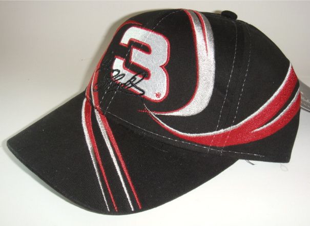 NASCAR Dale Earnhardt #3 The Intimidator Velcro Bk Cap  