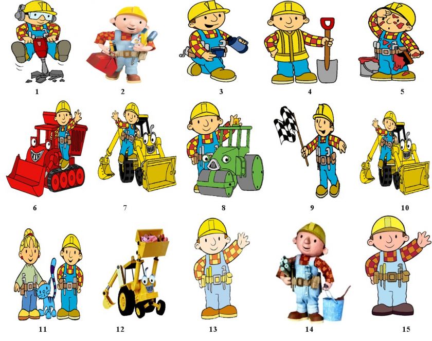 Bob the Builder Return Address Labels Gift Favor  