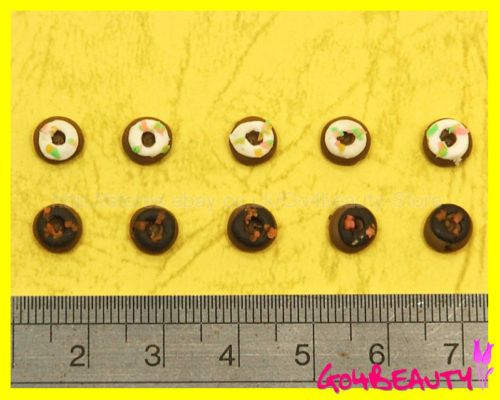 10X Hand Make Donuts Nail Art Decoration Set  