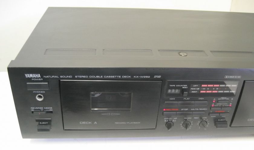 Nostalgia* YAMAHA STEREO DOUBLE CASSETTE DECK KX W262  