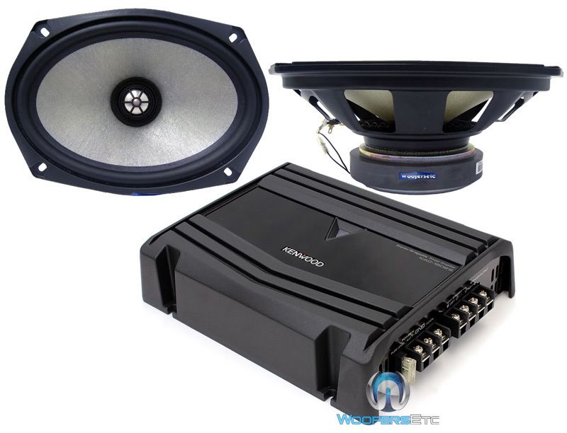 pkg SP6900 ECLIPSE 6x9 SPEAKERS COMPONENT & KAC 1502S AMP KENWOOD 