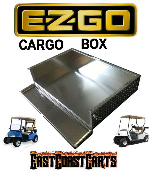 EZGO TXT Golf Cart Aluminum Diamond Plate Cargo Bed / Utility Box 