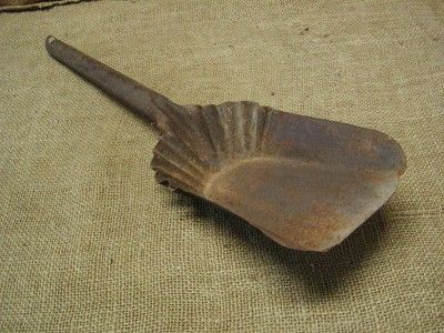 Vintage Metal Fire Coal Shovel  Antique Old Metal Iron  