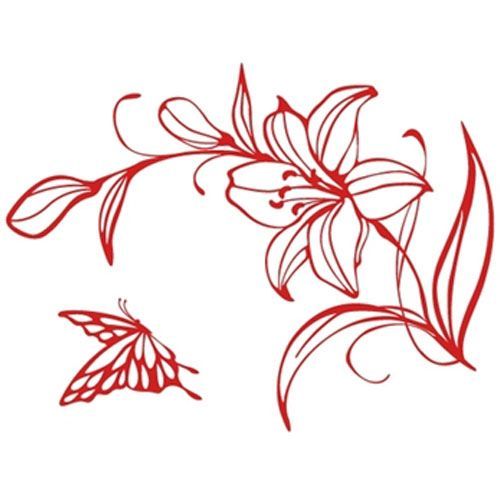 GP 28 LILY FLOWER Graphic Wall Art Decor Decals Sticker  