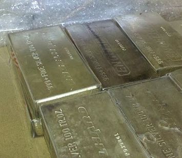 Engelhard or Johnson Matthey Silver Bars (300 oz. total Silver weight 