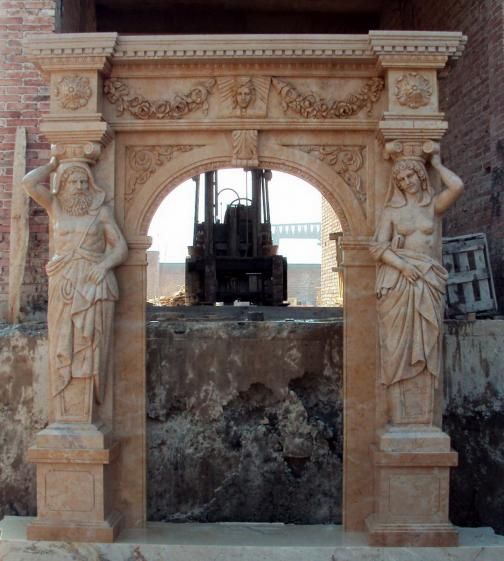 Castle Estate Marble Entry Door Surround  