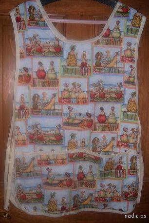 MadieBs Fruity Beach Ladies New Cotton Fabric Custom Smock Cobbler 