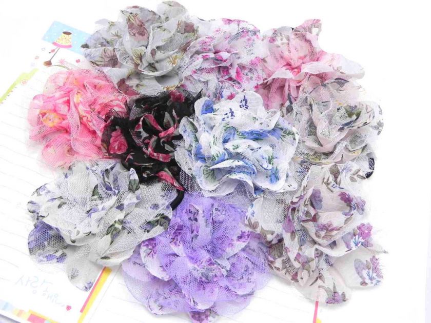 New Carnations Shape Scrunchies Women Hair Accessories  