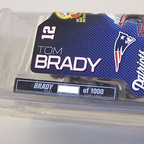 TOM BRADY  NFL 27  McFARLANE TOY #152/1000 SILVER VARIANT CHASE 