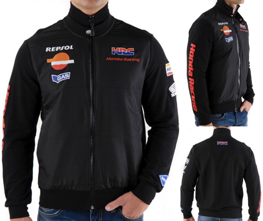 NEW BLACK OFFICIAL GAS REPSOL HONDA MENS SEAN REPSOL COLL JUMPER 