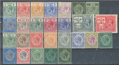 BR. HONDURAS KING GEORGE V SELECTION BETWEEN #75/101 NICE LOT OG SOME 