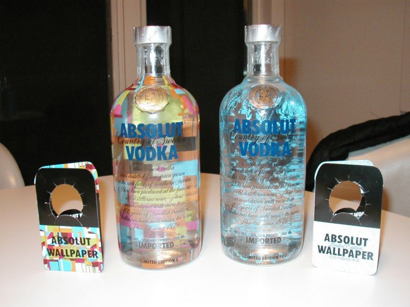 ABSOLUT WALLPAPER VODKA LIMITED EDITION ITALIAN RELEASE  