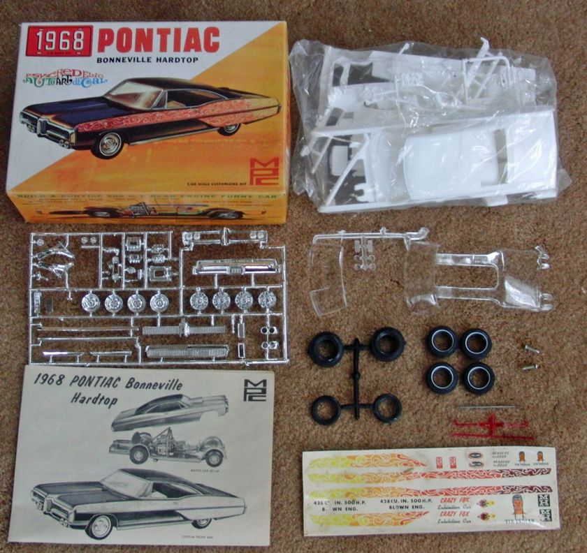 44 year old MPC 1968 Pontiac Bonneville 3 in 1 kit  