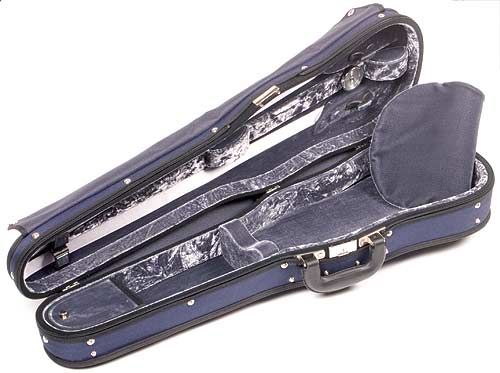 Gewa Maestro 301V 4/4 Violin Case with Blue Exterior & Gray Velvet 