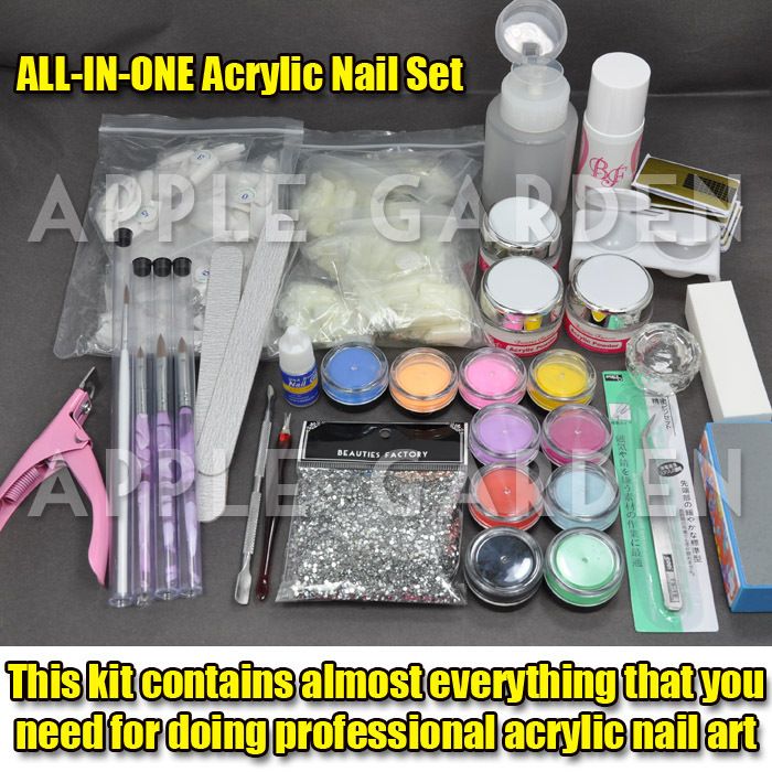 PREMIER ACRYLIC NAIL ART SET FULL POWDER LIQUID #999  