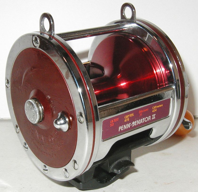   Anniversary 6/0 SENATOR 114H FISHING REEL~RED SPOOL&NEWELL BASE~MINTY