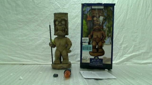 Moonrays 95960 Tiki Themed Outdoor Solar Light, Garden Gnome, Tiki 