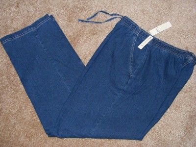 New ERIKA drawstring elastic waist dungarees jeans S M  