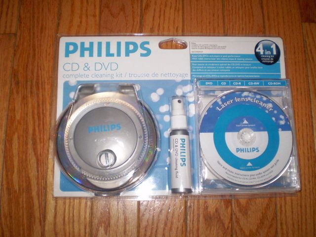 Philips SAC2550W CD/DVD Complete Cleaning System New  