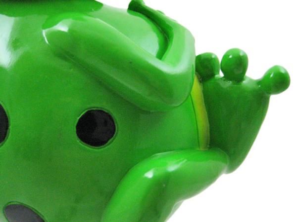 Adorable Bobble Head Fat Frog Money Bank Piggy  