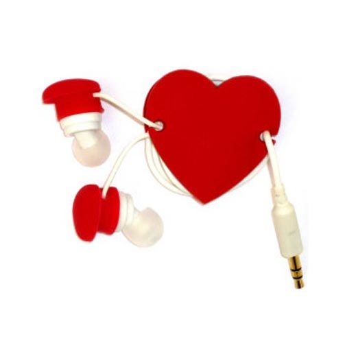 Red Heart Universal Cord Organizer Wrapper Manager For Headset Earbud 