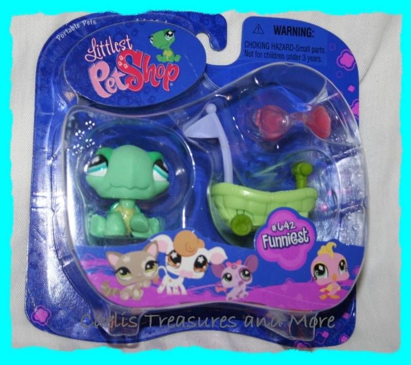 Littlest Pet Shop Turtle w/ Scooter Sunglasses #642 NEW  