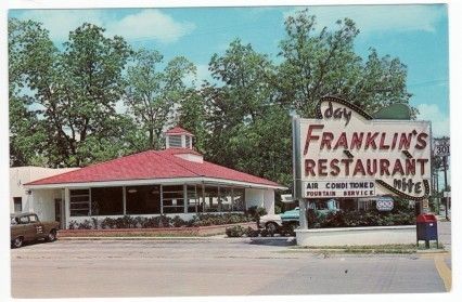 STATESBORO GA Franklins Restaurant postcard  