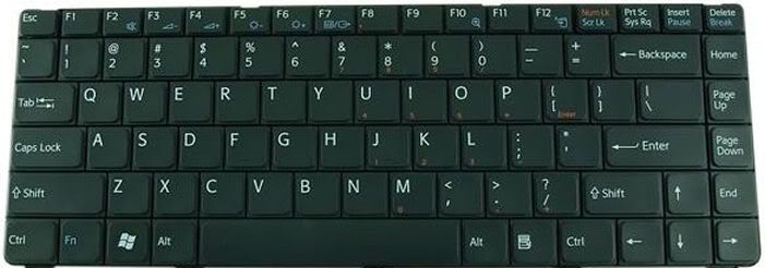 Sony VGN N VGN NR VGN NS Vaio Keyboard KEY Black  