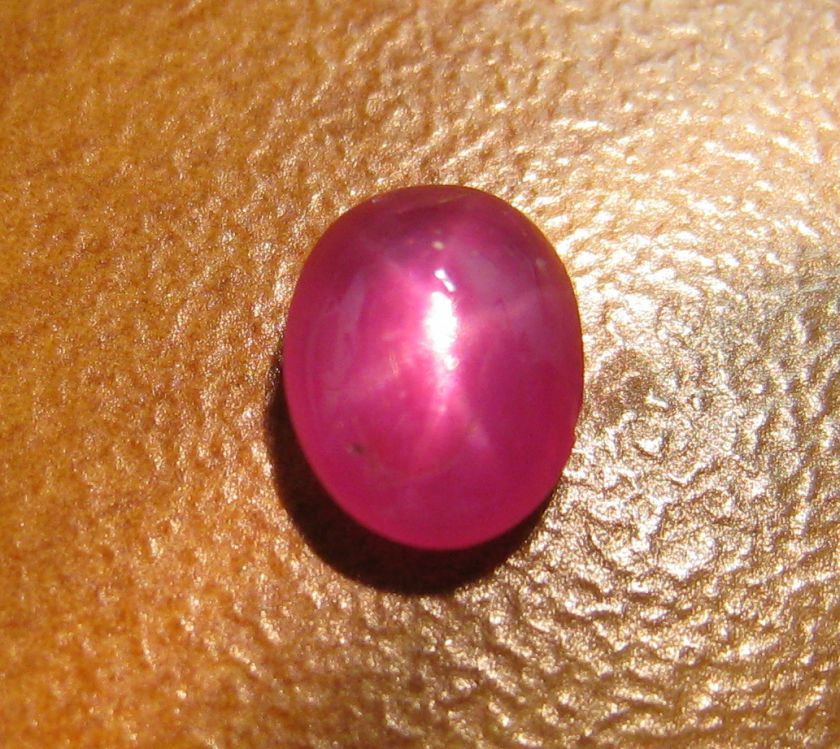 Intense Red 4.51ct Natural Star Ruby Cabochon   Rare Untreated Gem 